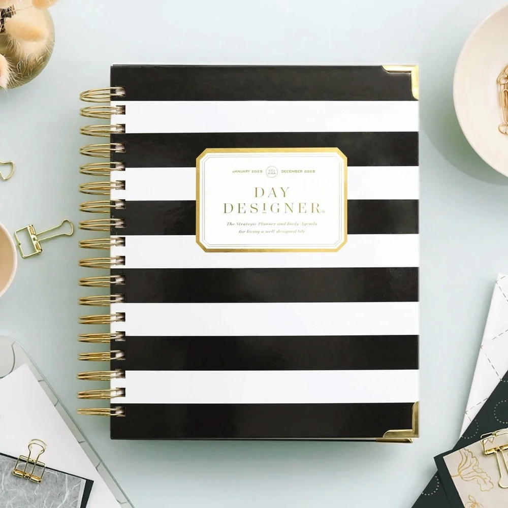 FREE if you order $100 and up @ my shop Day Designer Black White Striped Planner